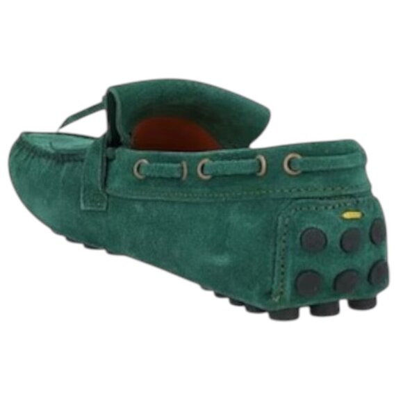 Doucal’s Men’s Green Suede Loafer Slip-On Shoes Size 12 NIB Made in Italy - Picture 2 of 4